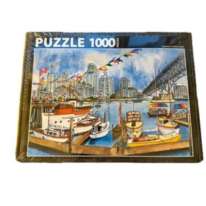 NWT Hilary Morris/Beaver Pond Creative 1000 piece jigsaw “Summer in False Creek”